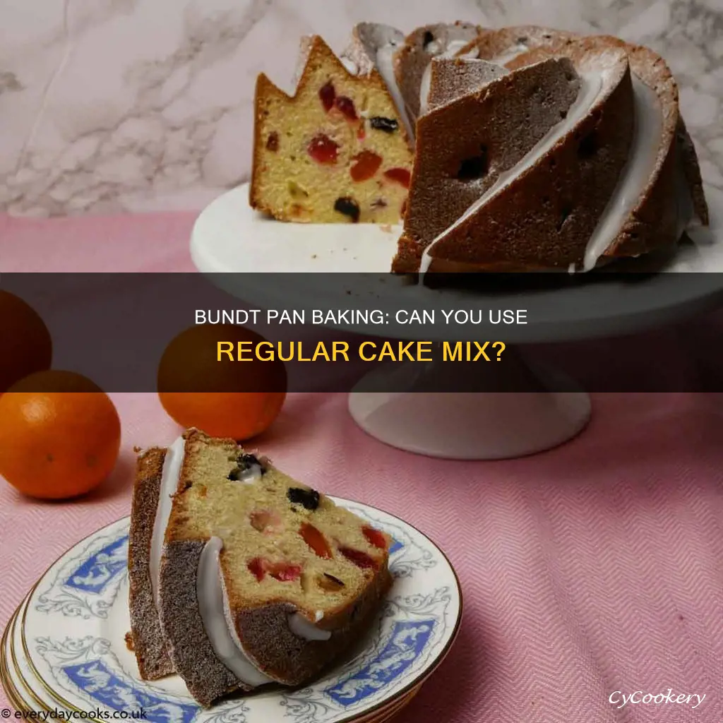can you put regular cake mix in a bundt pan