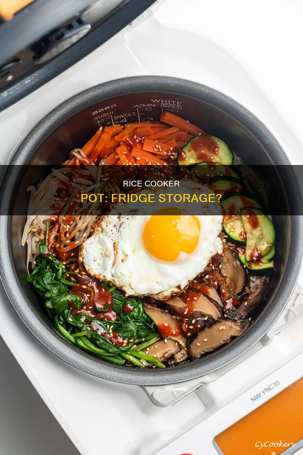 can you put rice cooker pot in fridge