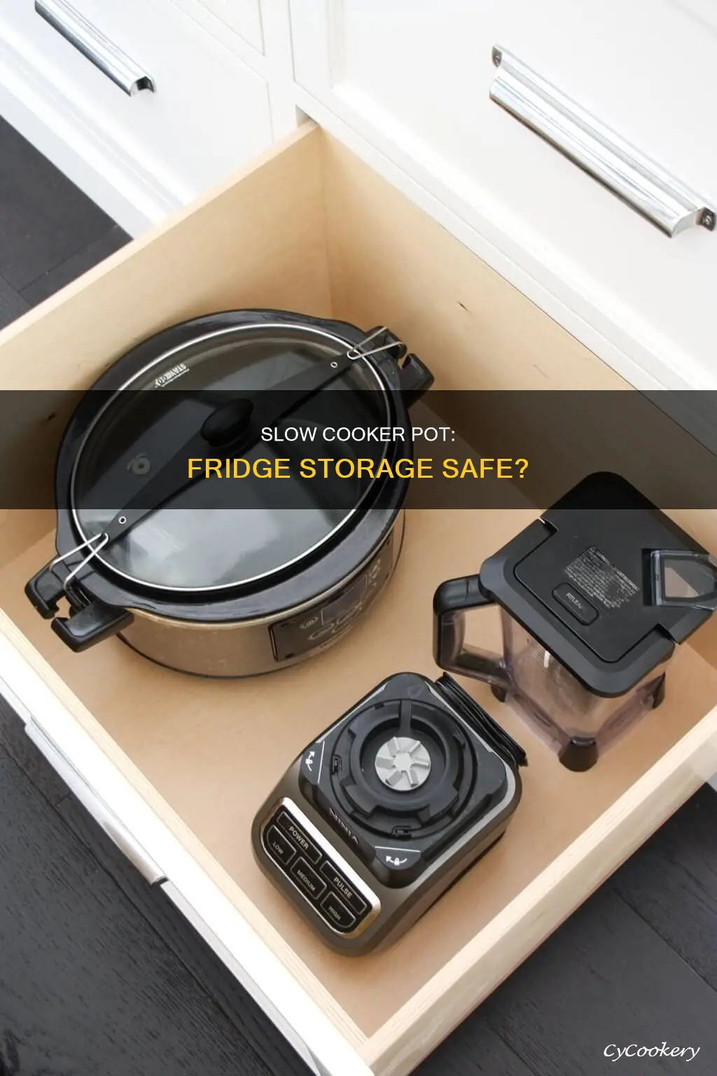 can you put slow cooker pot in fridge