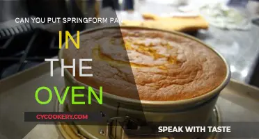Springform Pans: Are They Oven-Safe?