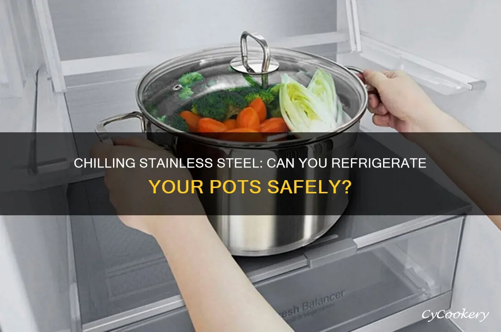 can you put stainless steel pots in the refrigerator