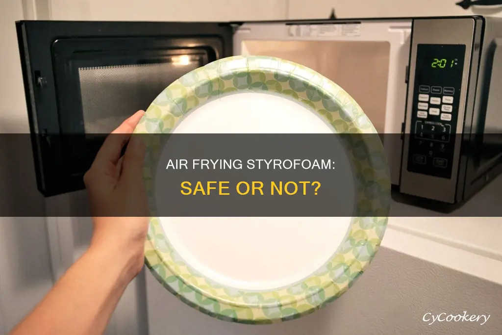 can you put styrofoam in the air fryer