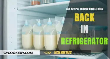 Can Thawed Breast Milk Be Safely Refrigerated Again? Expert Tips
