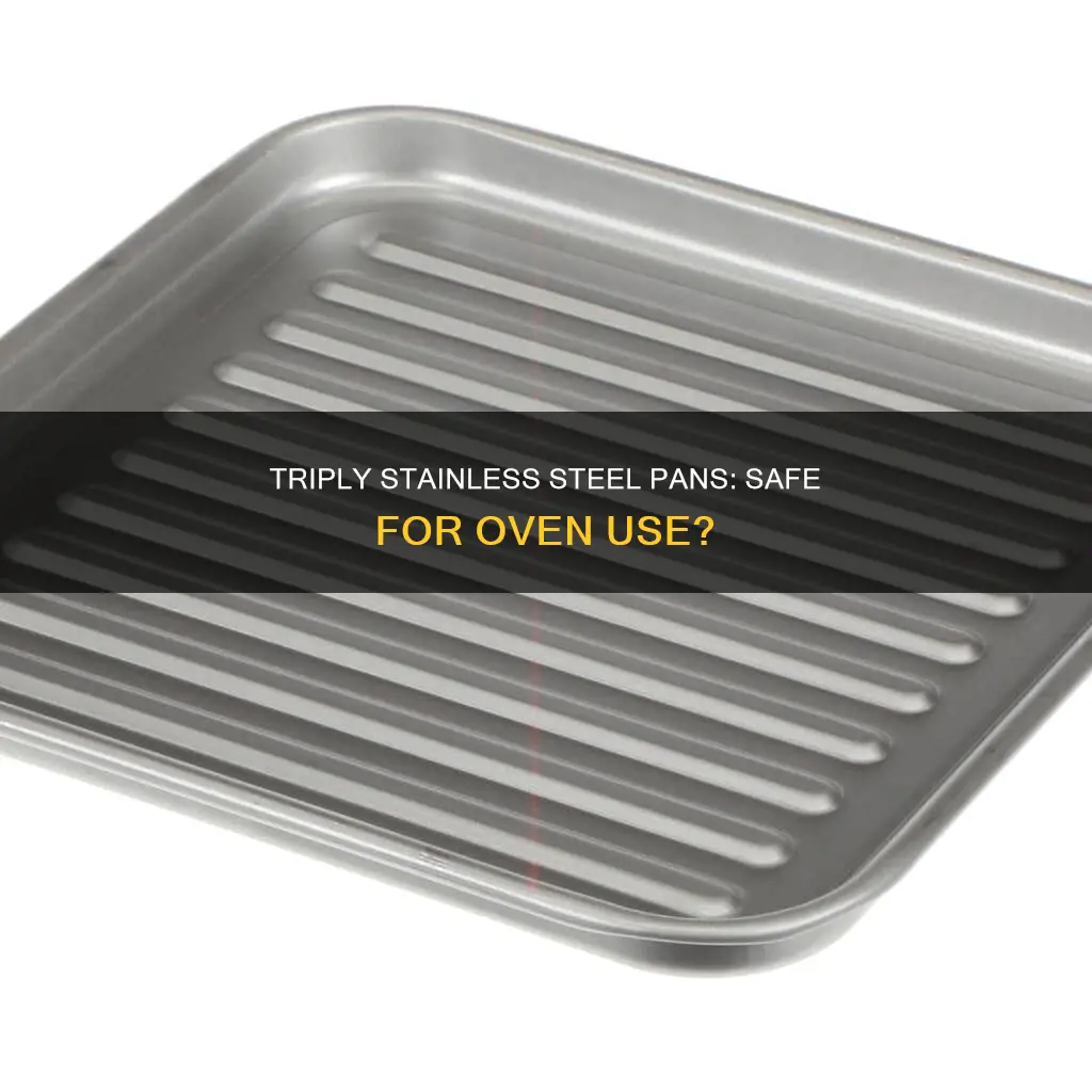 can you put triply stainless steel pans in the oven