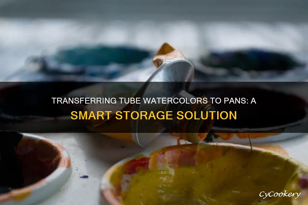 can you put tube watercolors into pans