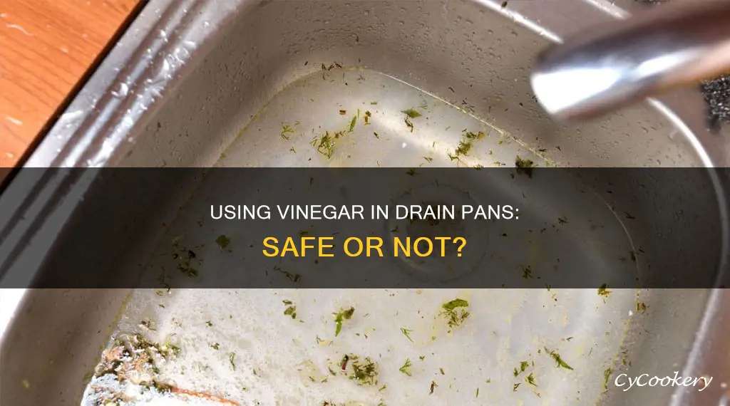 can you put vinegar in drain pan