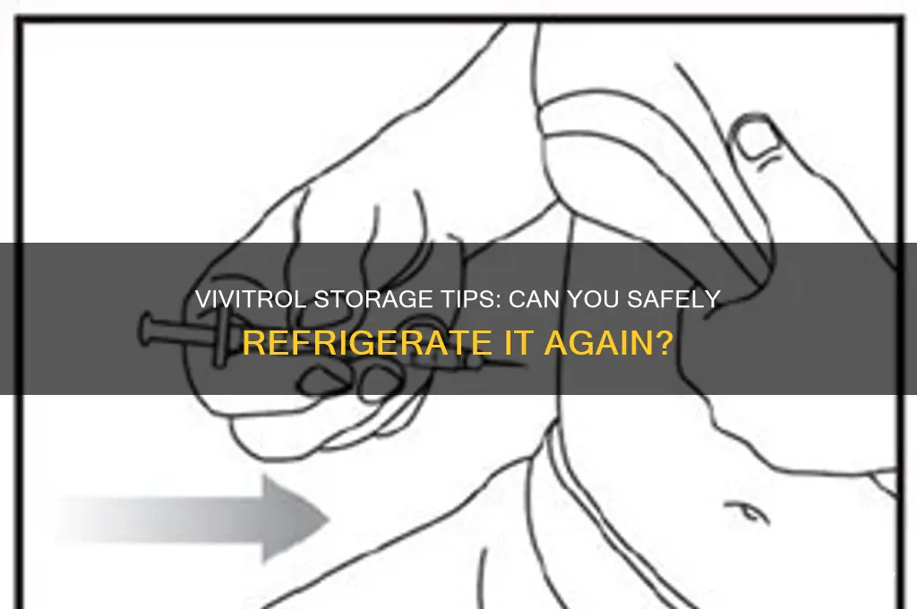 can you put vivitrol back in the refrigerator
