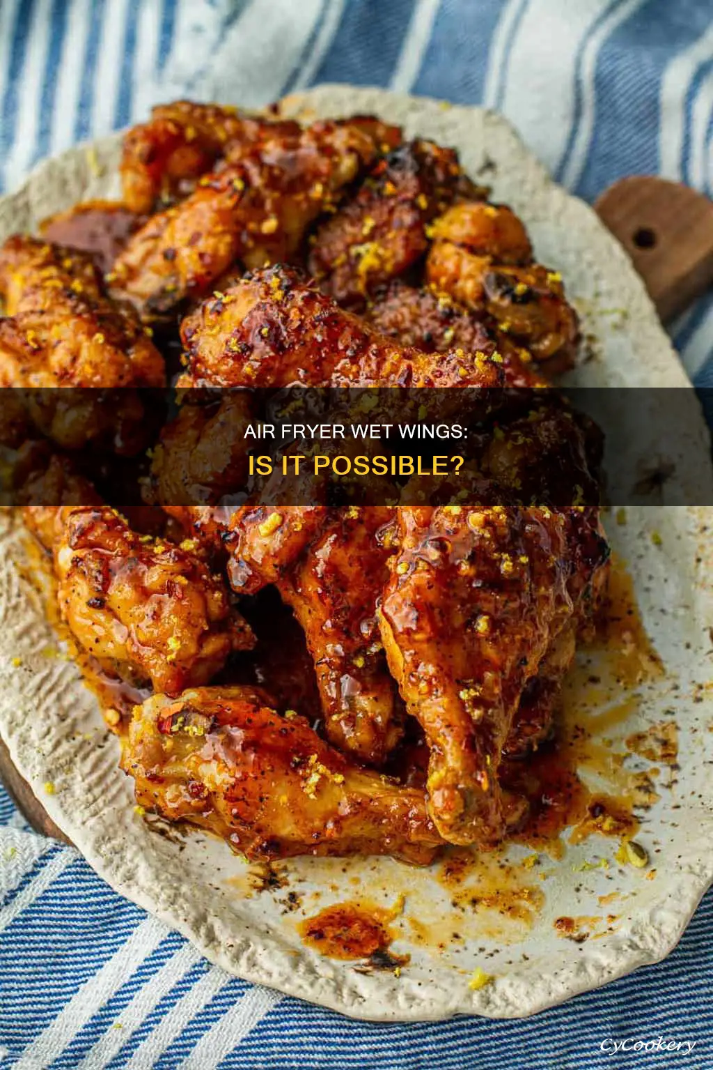 can you put wet wings in an air fryer