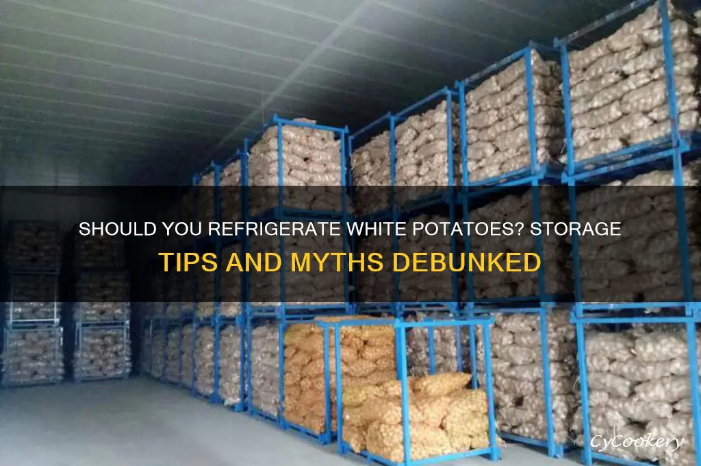 can you put white potatoes in the refrigerator