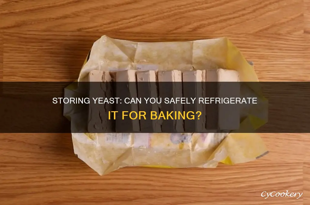 can you put yeast in the refrigerator