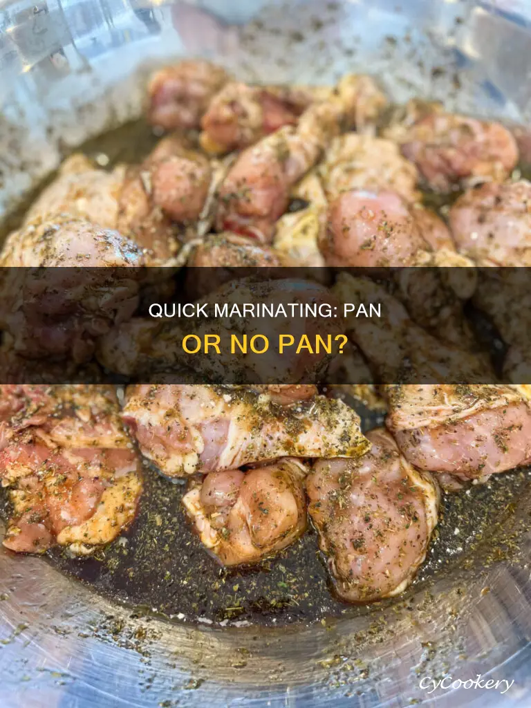 can you quick marinate in pan