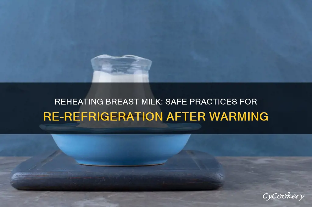 can you re refrigerate breast milk after heating