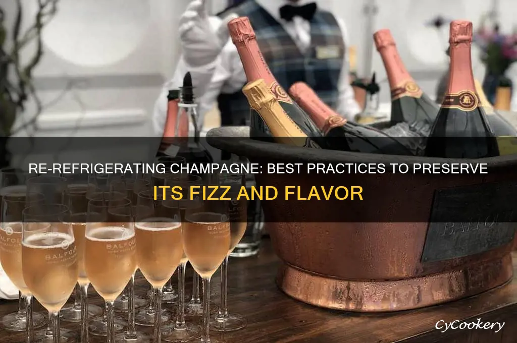 can you re refrigerate champagne