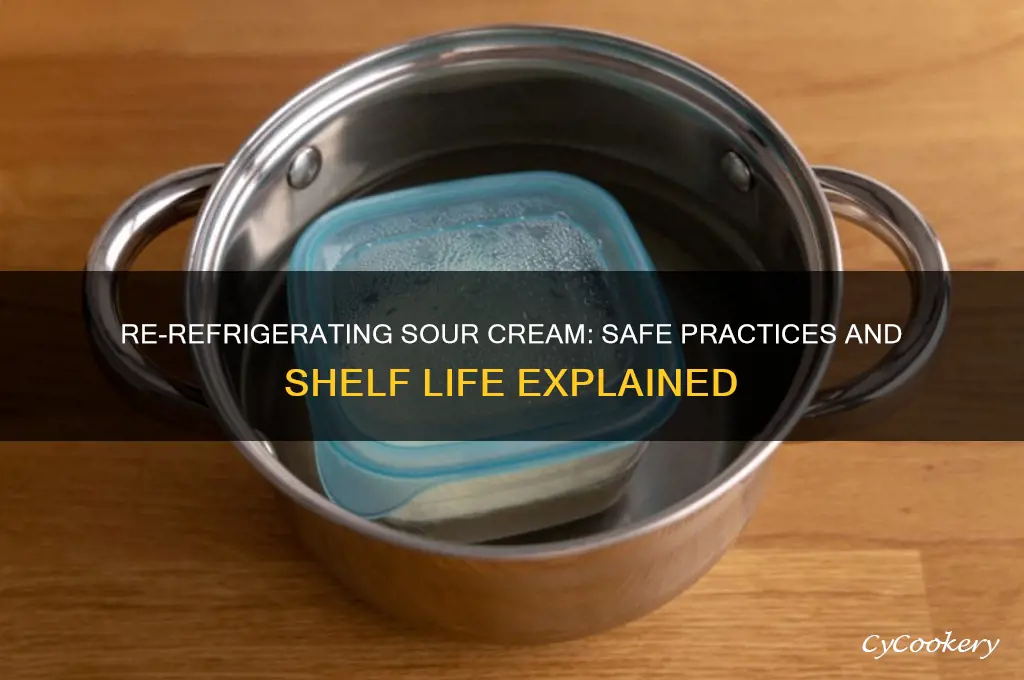 can you re refrigerate sour cream