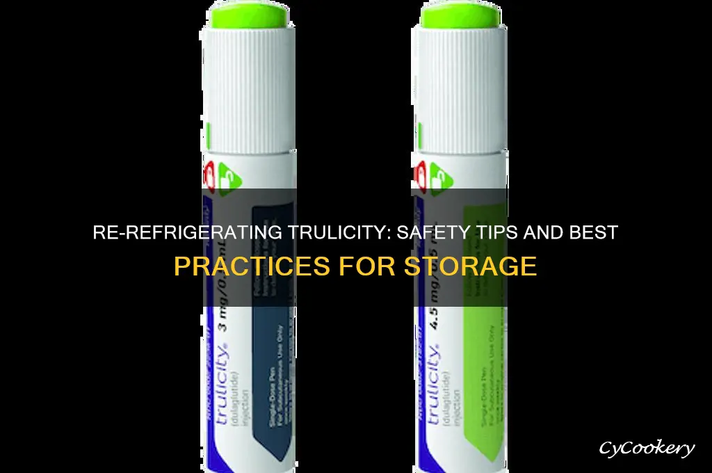 can you re refrigerate trulicity