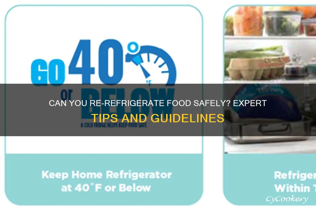 can you re-refrigerate