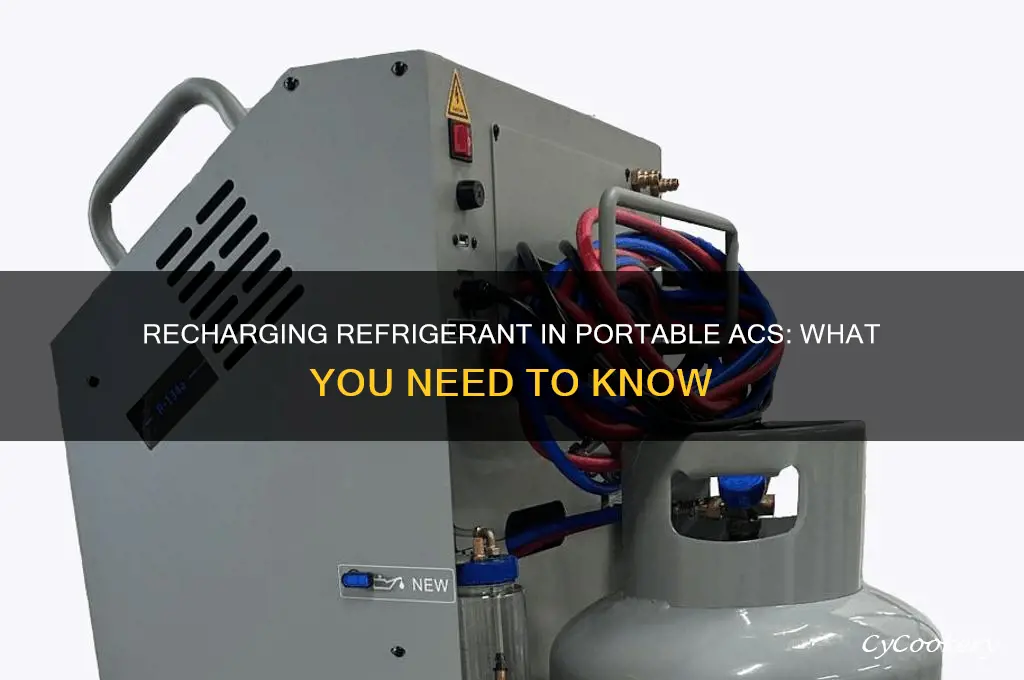 can you recharge the refrigerant in a portable air conditioner