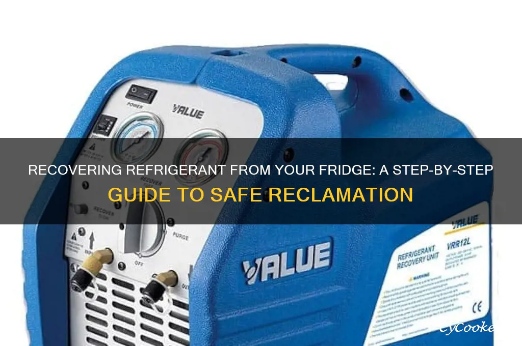 can you recover refrigerant from refrigerator