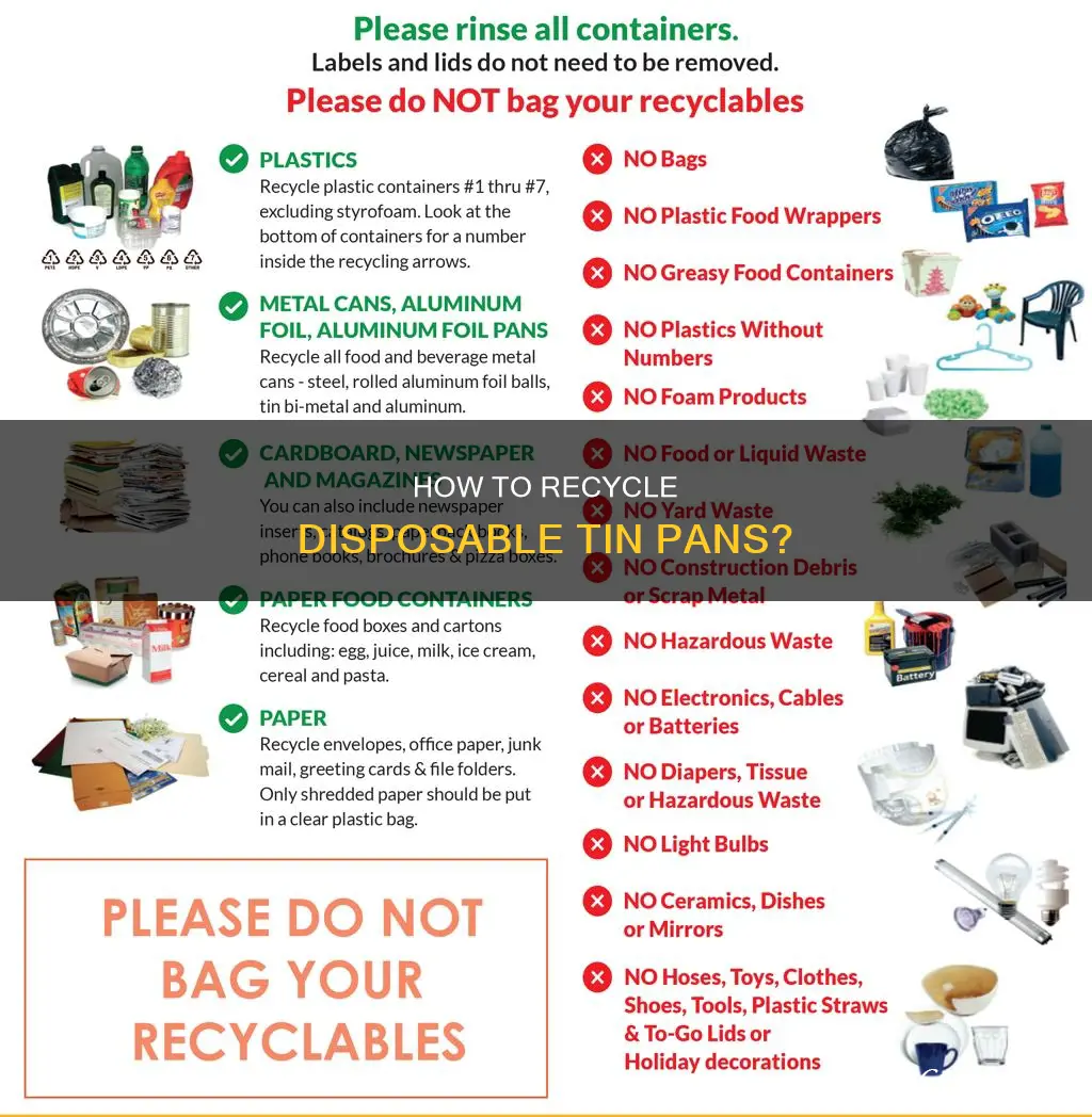 can you recycle disposable tin pans