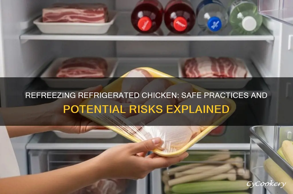 can you refreeze chicken ghat has been in the refrigerator