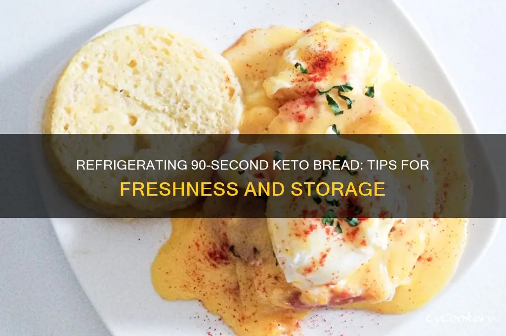 can you refrigerate 90 second keto bread