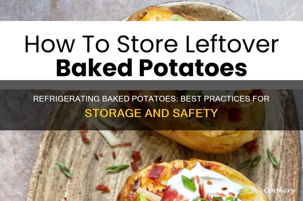 can you refrigerate a baked potato