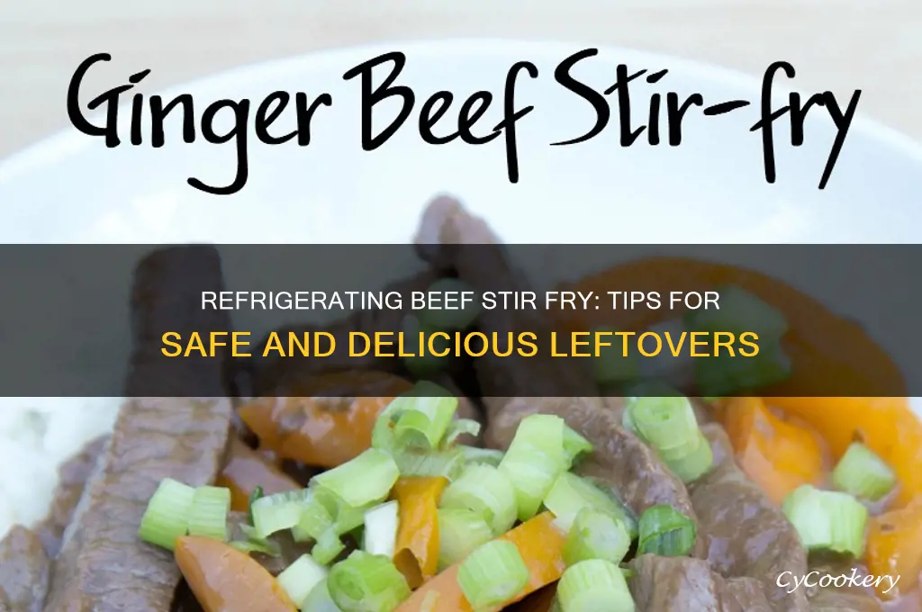 can you refrigerate a beef stir fry