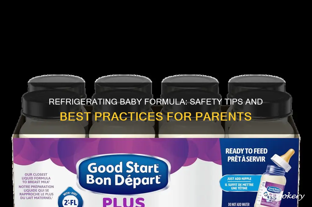 can you refrigerate a bottle of formula