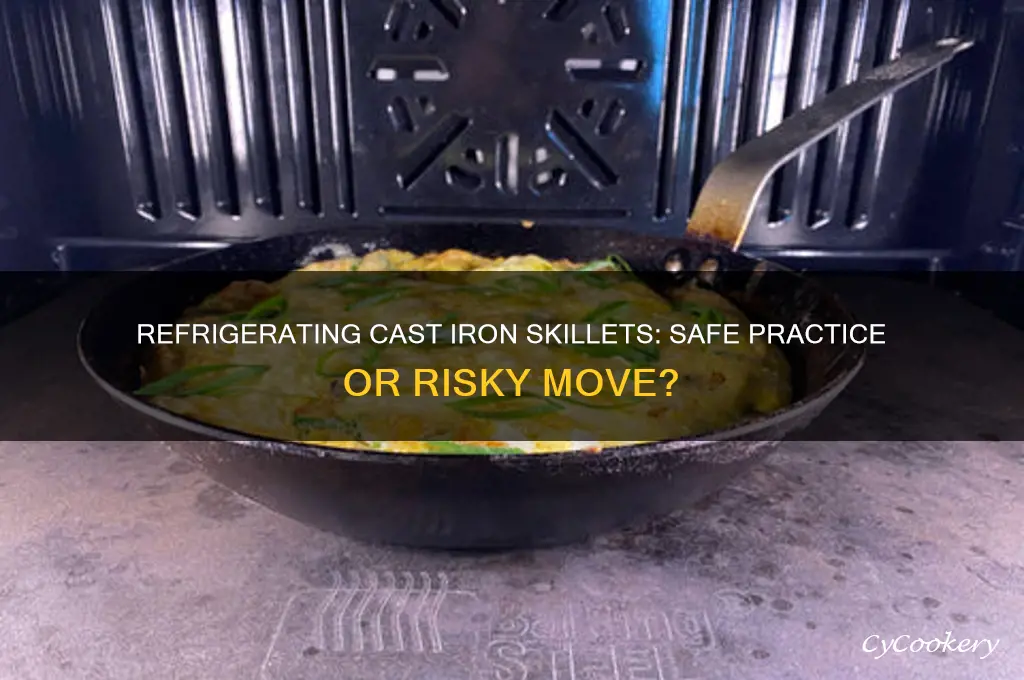can you refrigerate a cast iron skillet