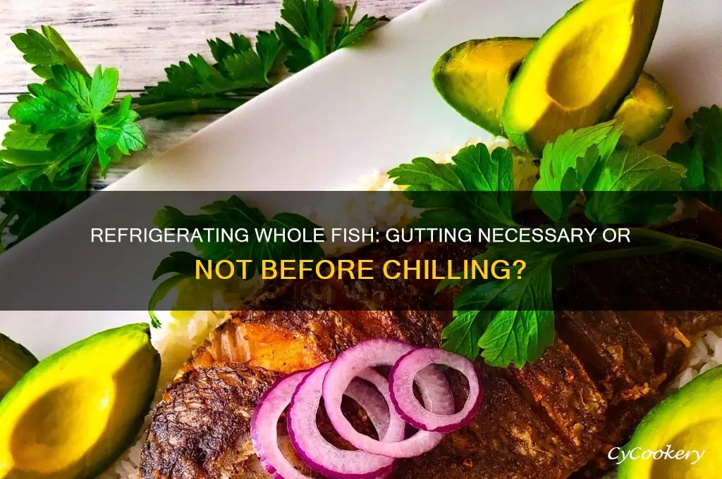 can you refrigerate a fish without gutting it