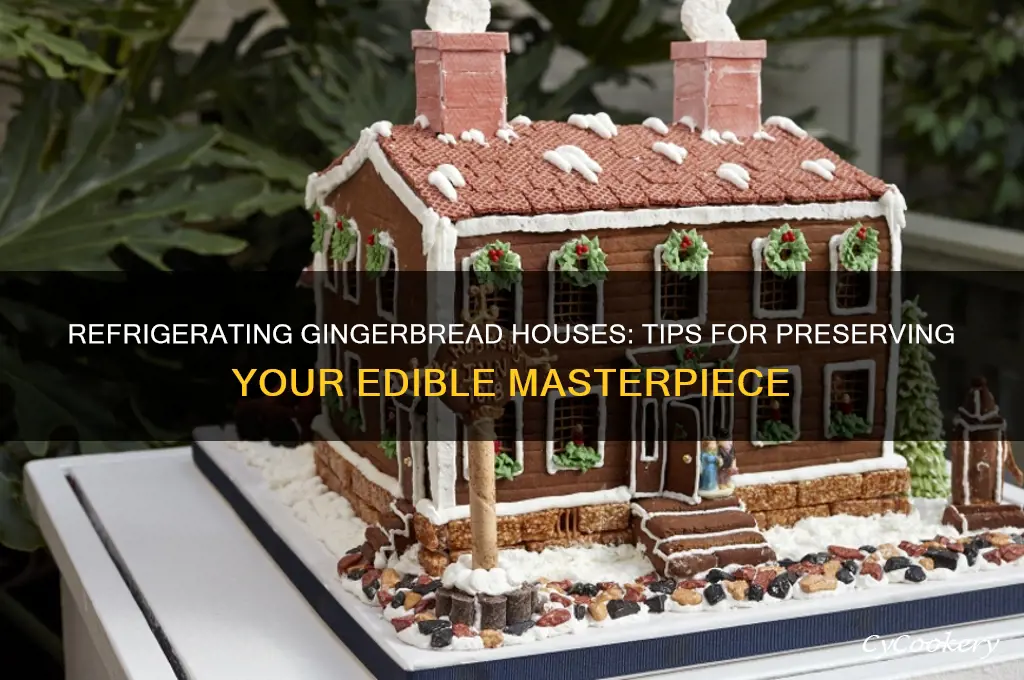 can you refrigerate a gingerbread house