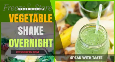 Refrigerating Vegetable Shakes: Overnight Storage Tips for Freshness and Taste