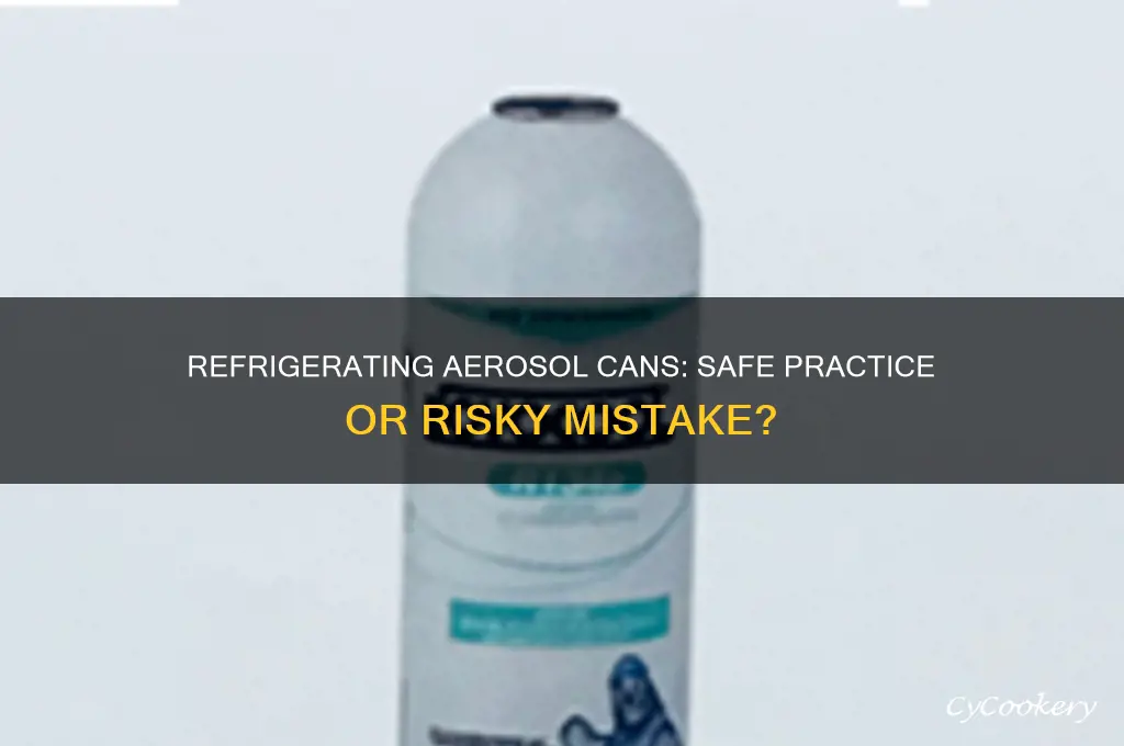 can you refrigerate aerosol can