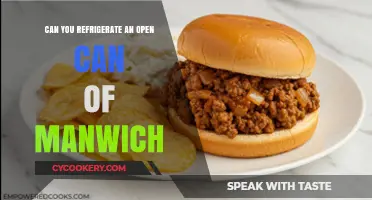 Refrigerating Open Manwich Cans: Best Practices for Freshness and Safety