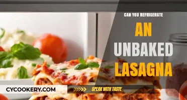 Refrigerating Unbaked Lasagna: Tips for Prep and Storage