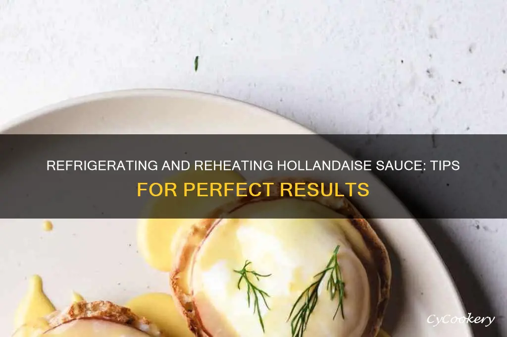 can you refrigerate and reheat hollandaise sauce