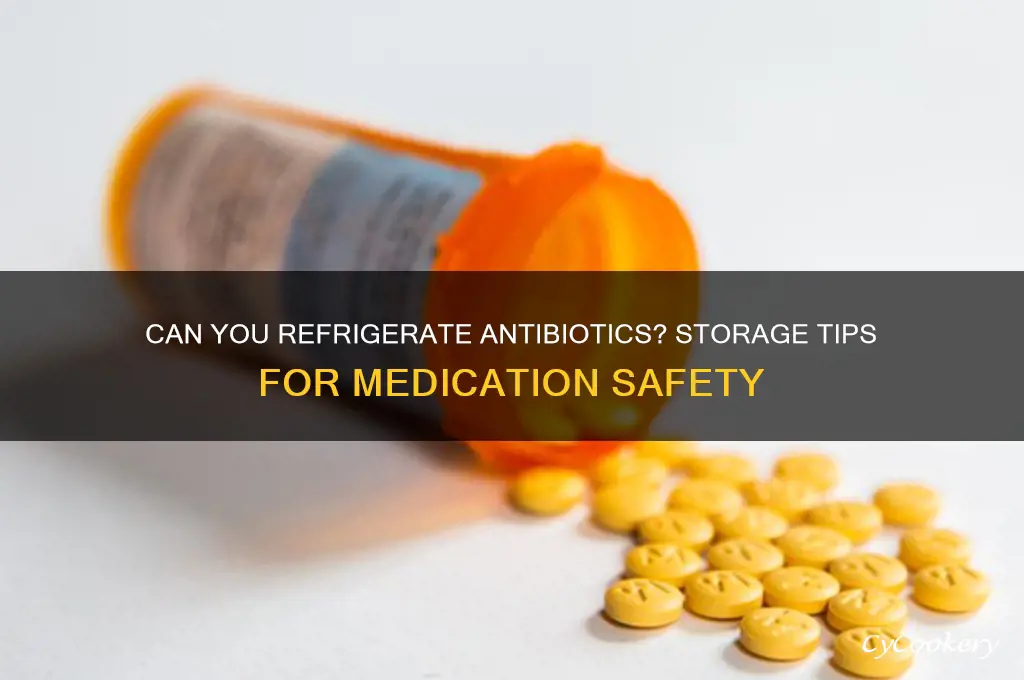 can you refrigerate antibiotics