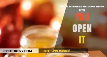 Refrigerating Apple Cider Vinegar: Post-Opening Storage Tips and Best Practices
