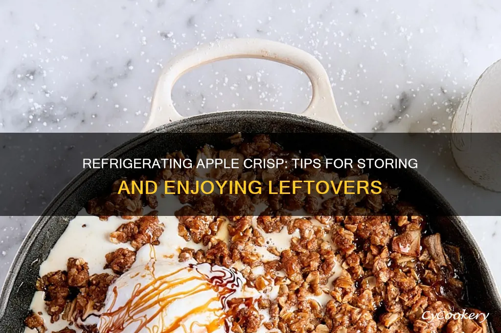 can you refrigerate apple crisp