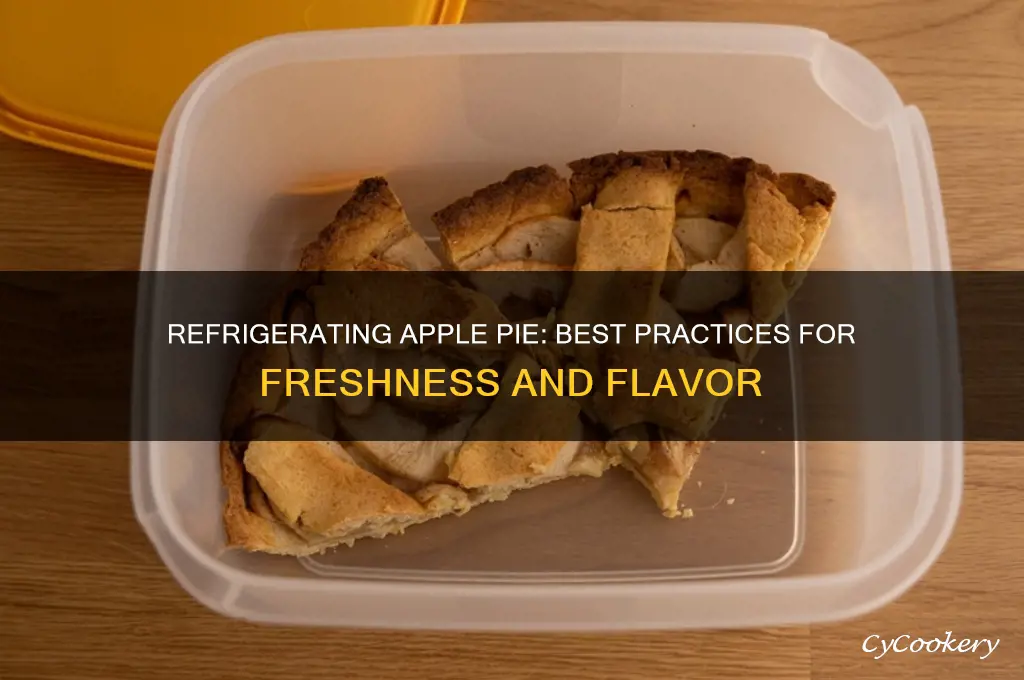 can you refrigerate apple pie