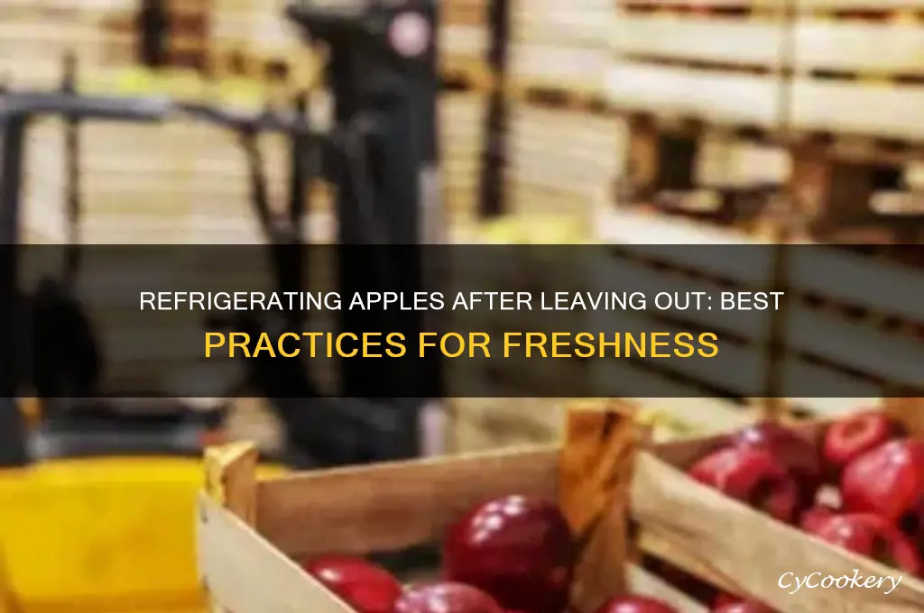 can you refrigerate apples after leaving