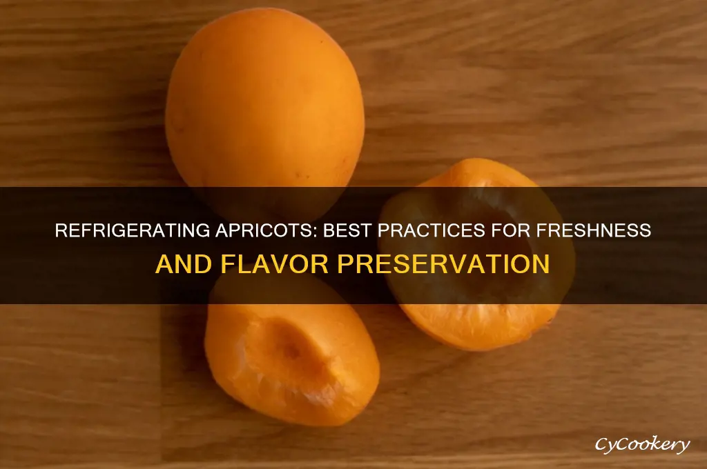 can you refrigerate apricots