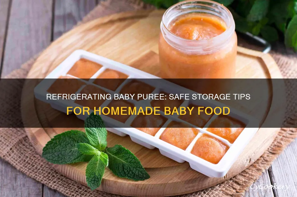 can you refrigerate baby puree