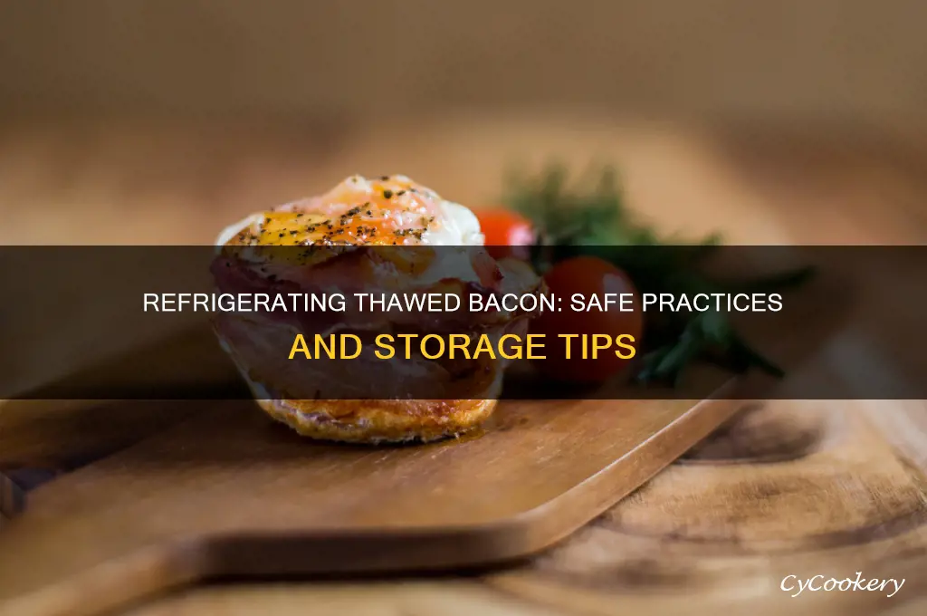 can you refrigerate bacon after it