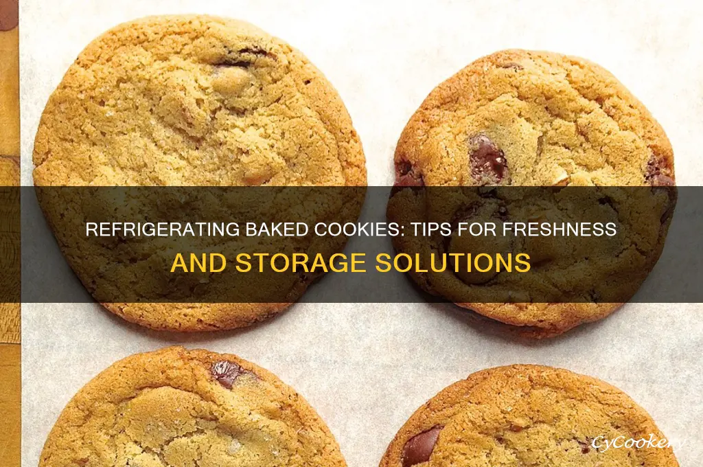 can you refrigerate baked cookies