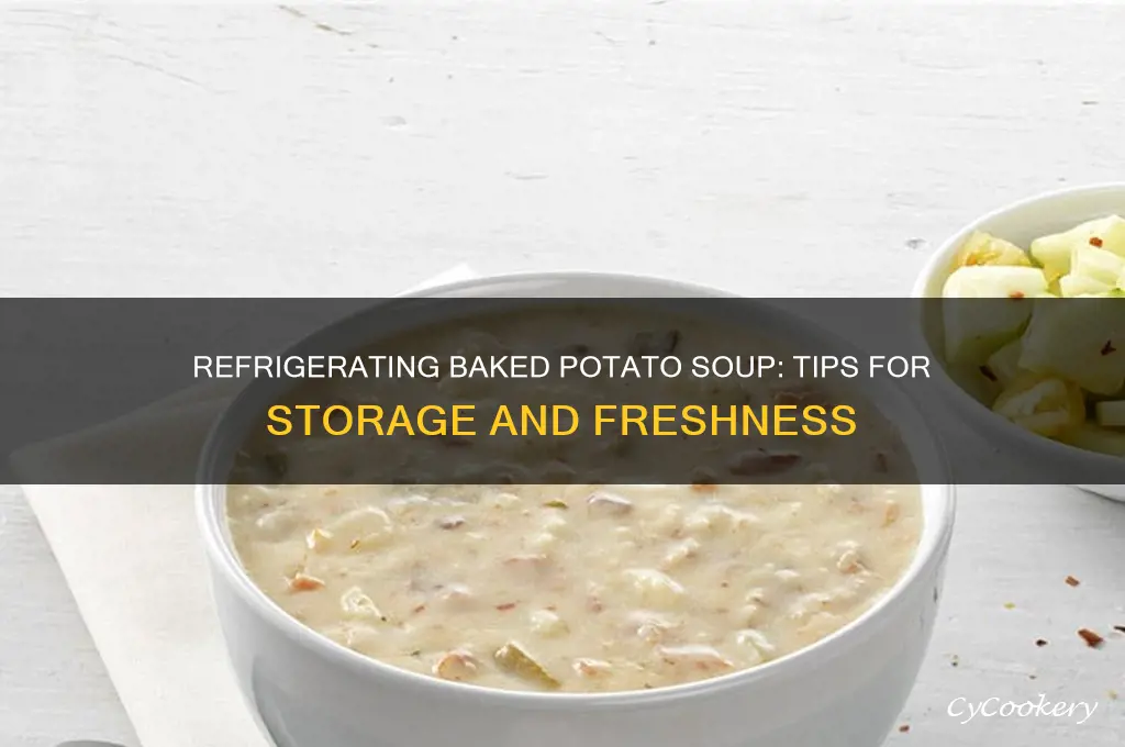 can you refrigerate baked potato soup