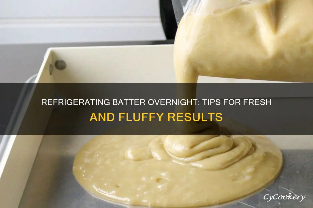 can you refrigerate batter overnight