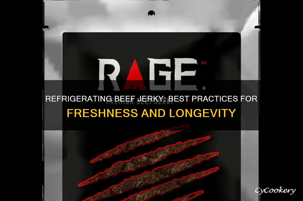 can you refrigerate beef jerky