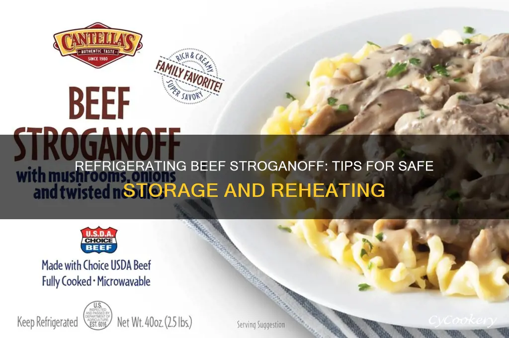can you refrigerate beef stroganoff