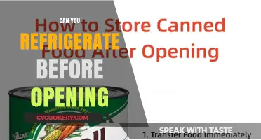 Refrigerate Before Opening: Best Practices for Food Safety and Freshness